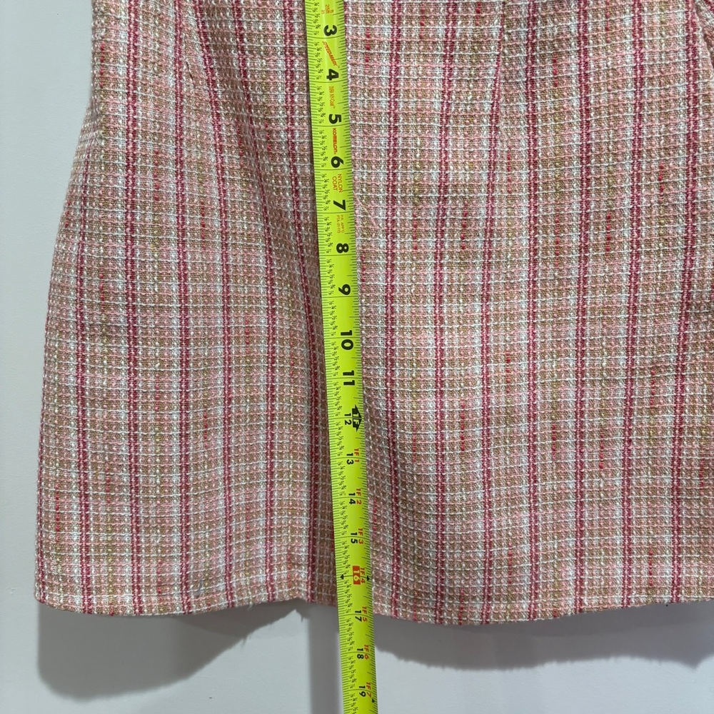 Milk and Honey Pink Tweed Crop Top Women's Skirt Set - Picture 5 of 7